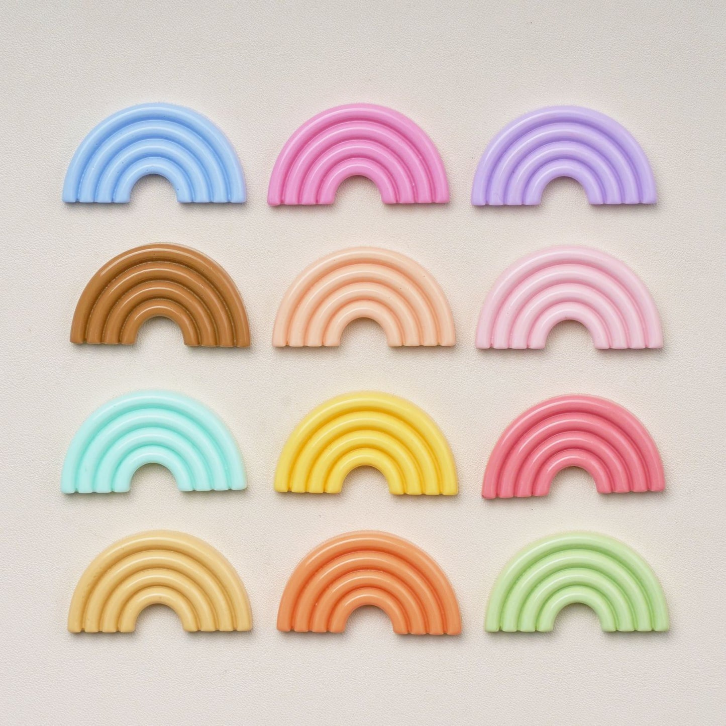 #B17 Small Size Solid Color Rainbow-shaped Board Multiple Colors Mix