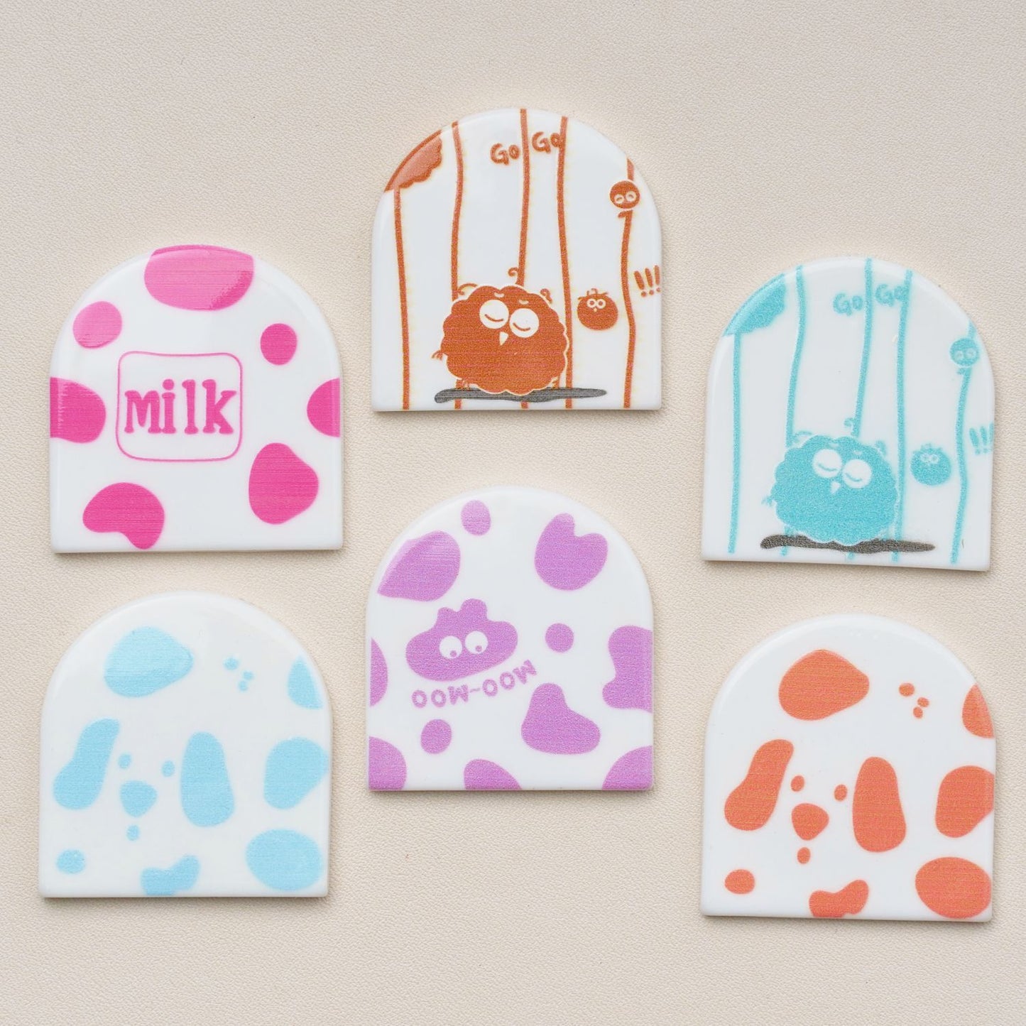 #B20 Colorful Milk Design Door-shaped Board Mix