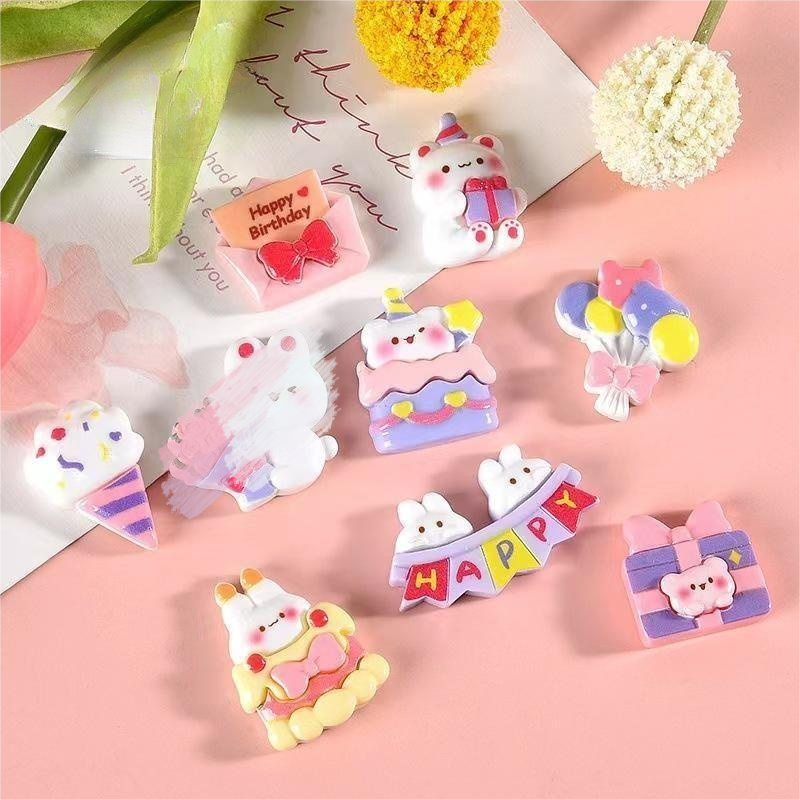 #A003 Bunny Happy Birthday Set
