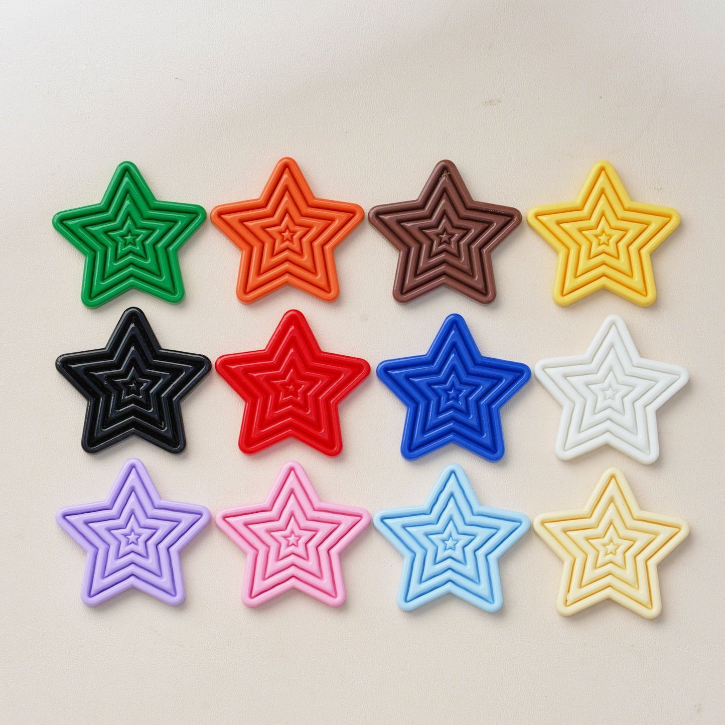 #B05 Solid Color Star-shaped Board Multiple Colors Mix