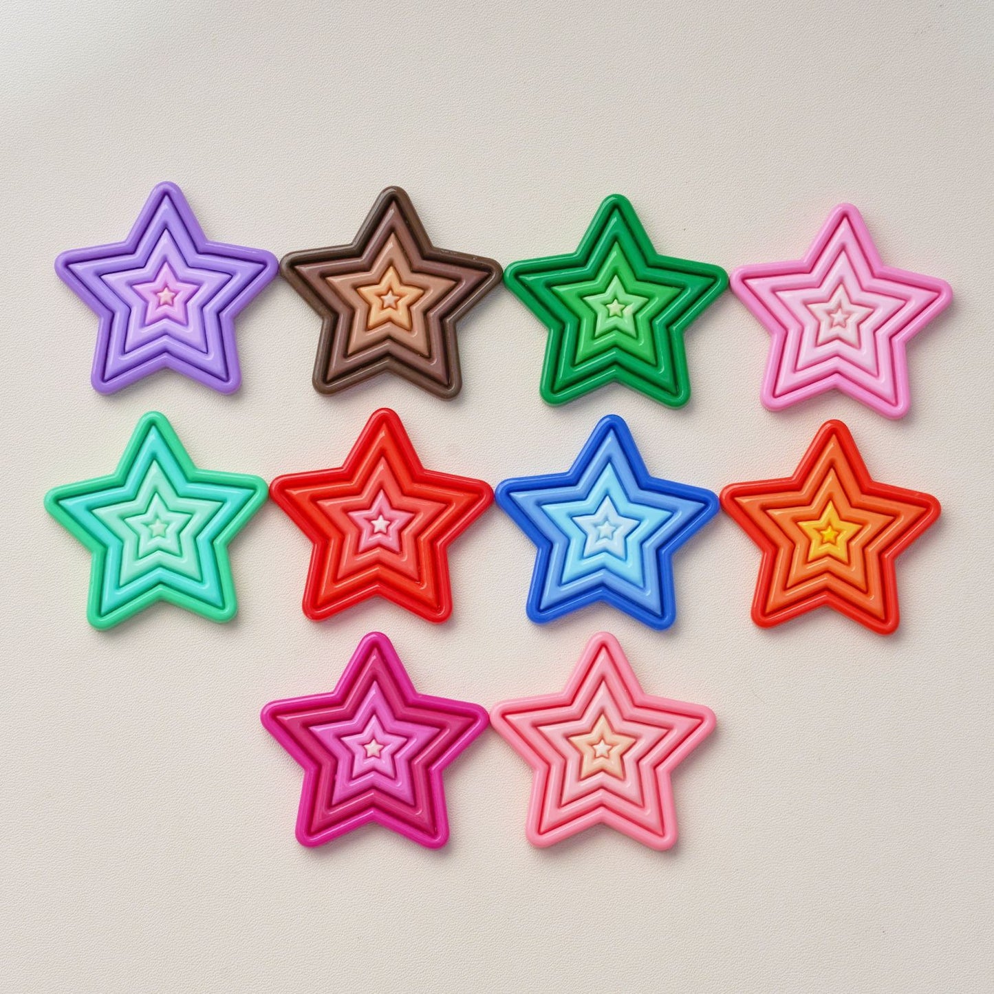 #B06 Gradient Color Star-shaped Board Multiple Colors Mix