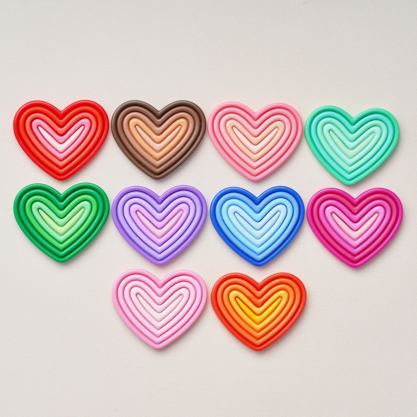 #B08 Gradient Color Heart-shaped Board Multiple Colors Mix