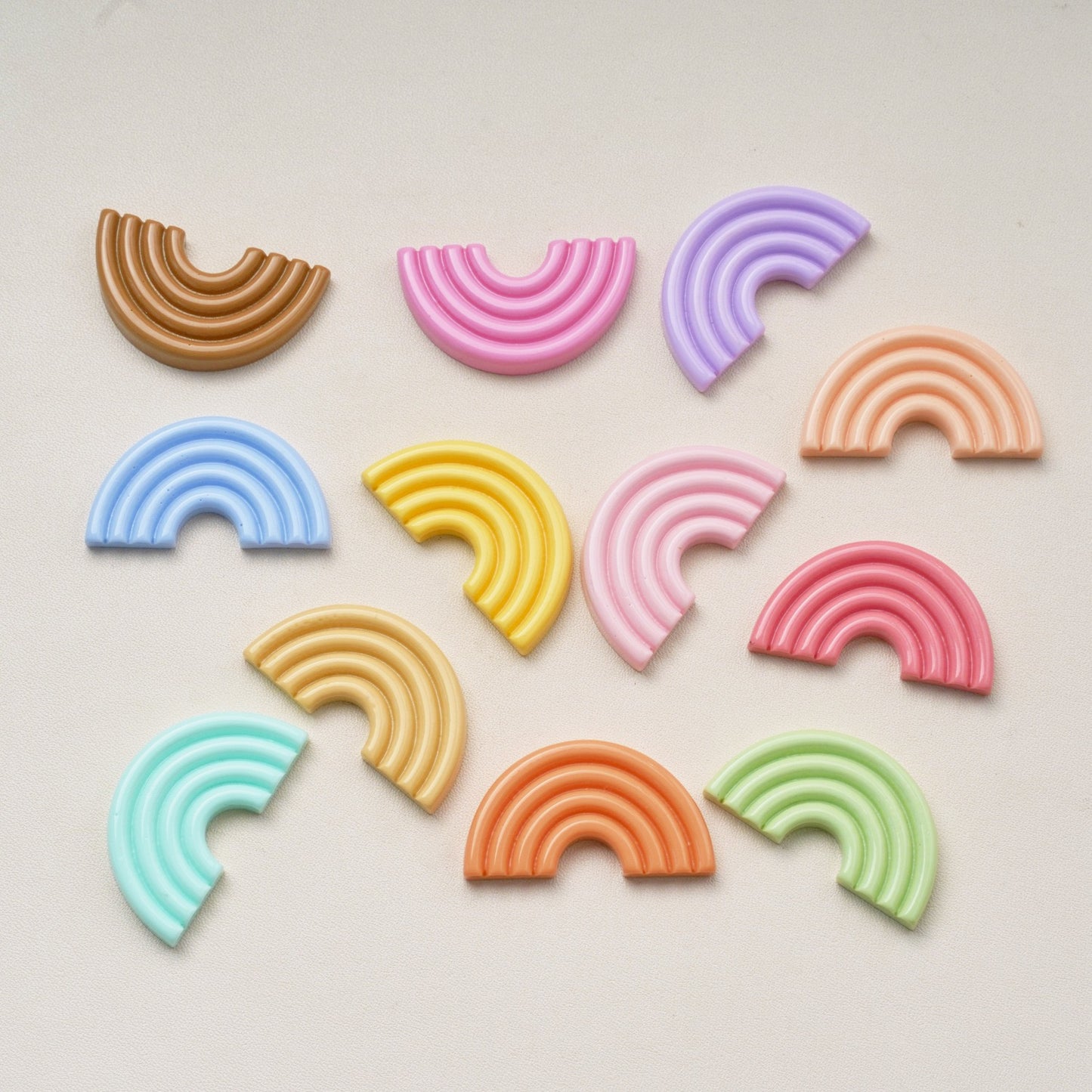 #B17 Small Size Solid Color Rainbow-shaped Board Multiple Colors Mix