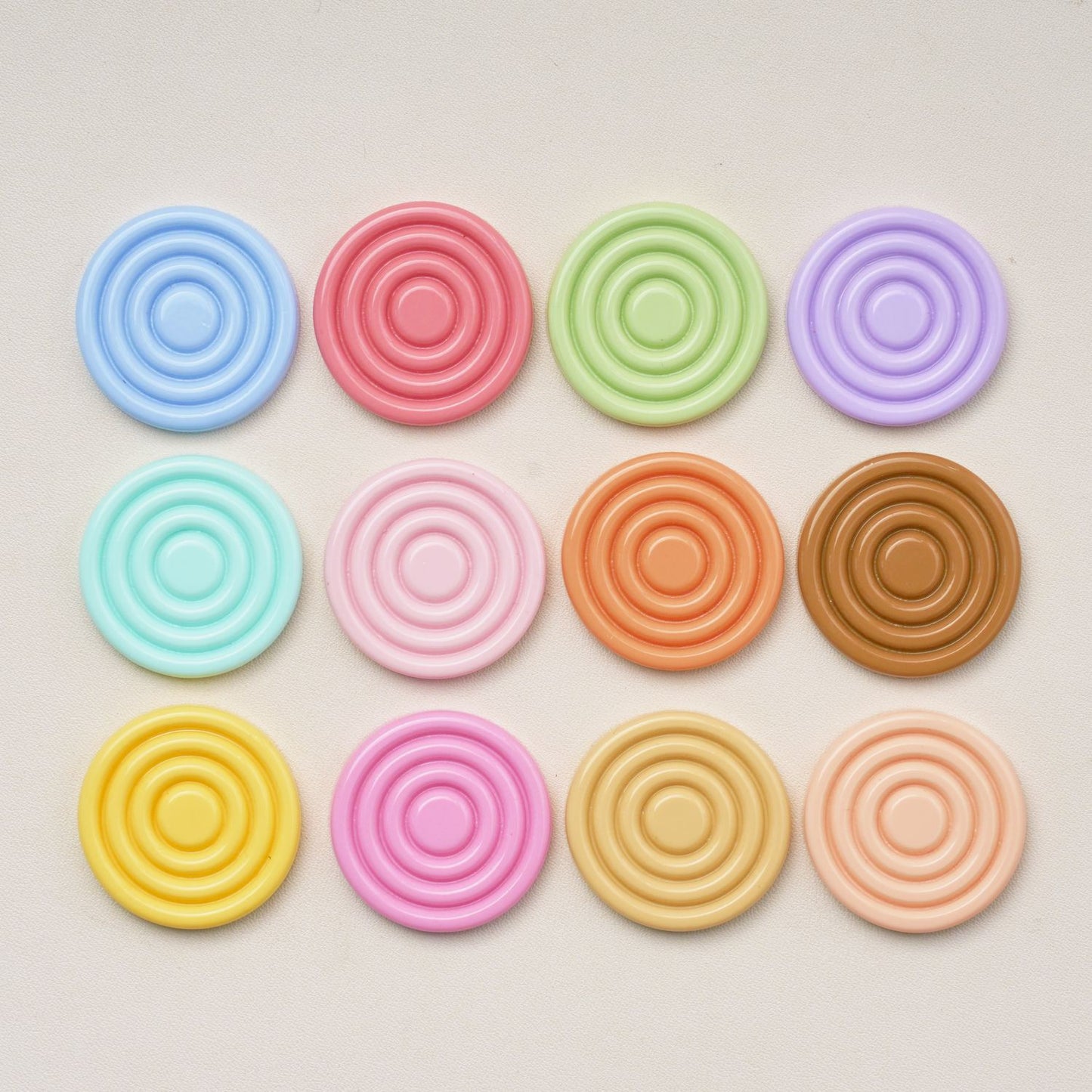 #B13 Small Size Solid Color Round-shaped Board Multiple Colors Mix