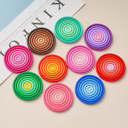 #B12 Gradient Color Round-shaped Board Multiple Colors Mix