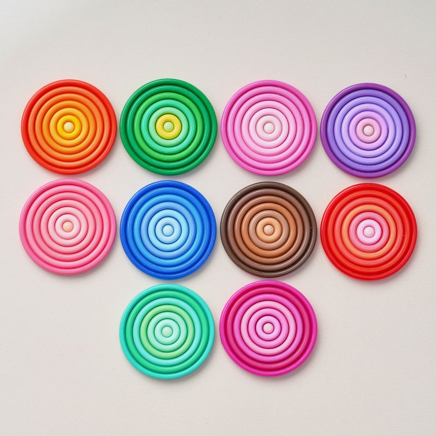 #B12 Gradient Color Round-shaped Board Multiple Colors Mix