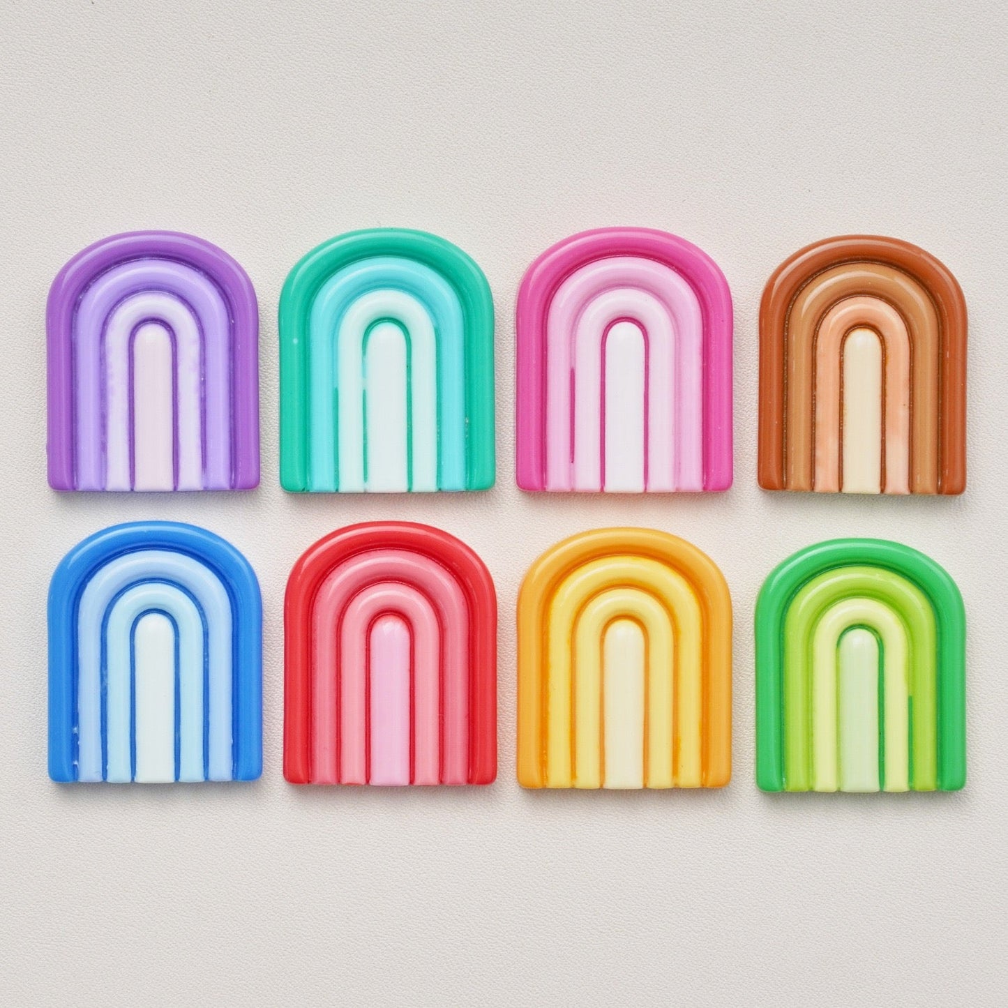 #B04 Small Size Rainbow Color Door-shaped Board Multiple Colors Mix