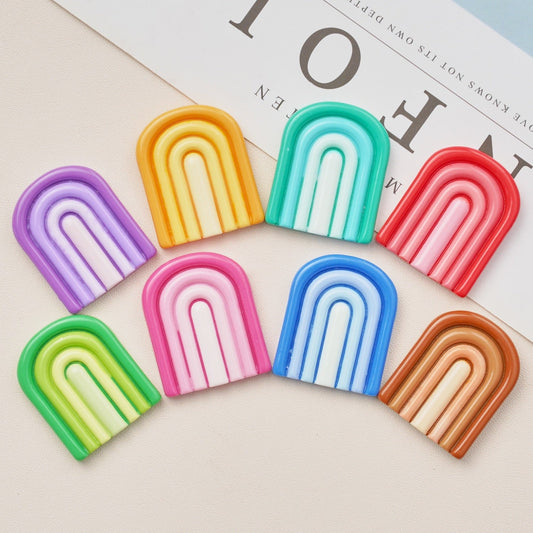 #B04 Small Size Rainbow Color Door-shaped Board Multiple Colors Mix