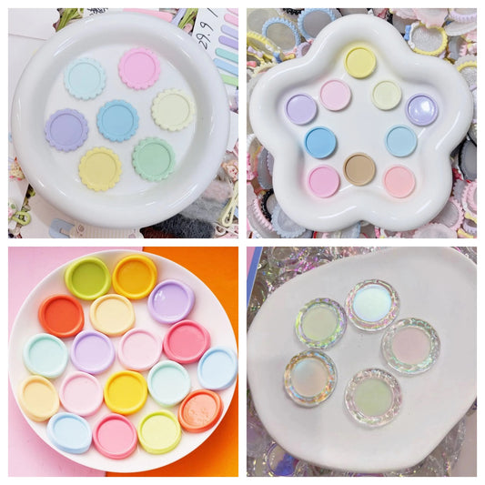 Small Size Round Shaped Base Tray for Hairclip