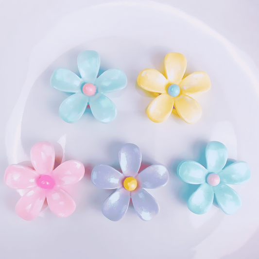 FL105 Colorful Flower Charm Set