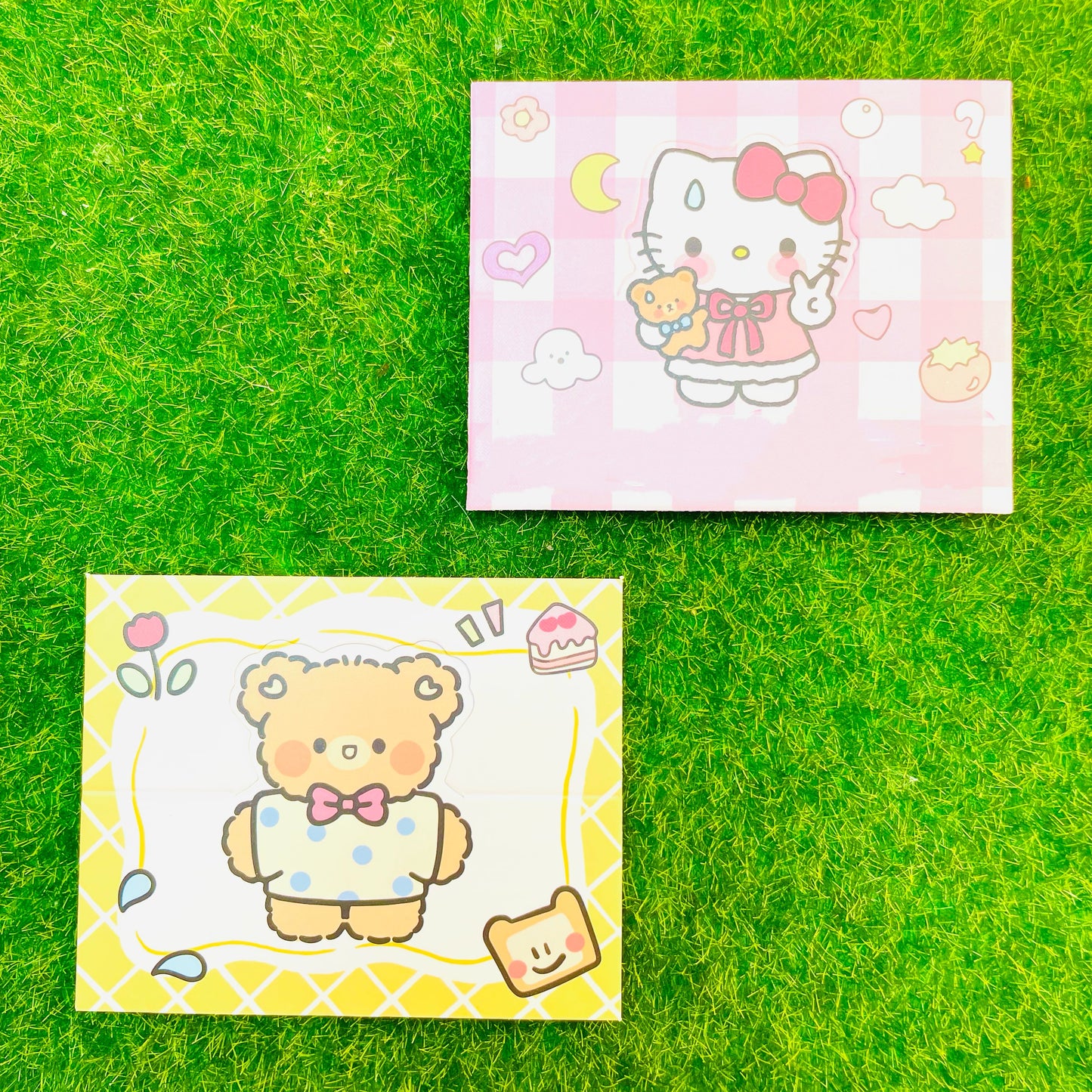 P04 Cat and Bear Design Keychain Packaging