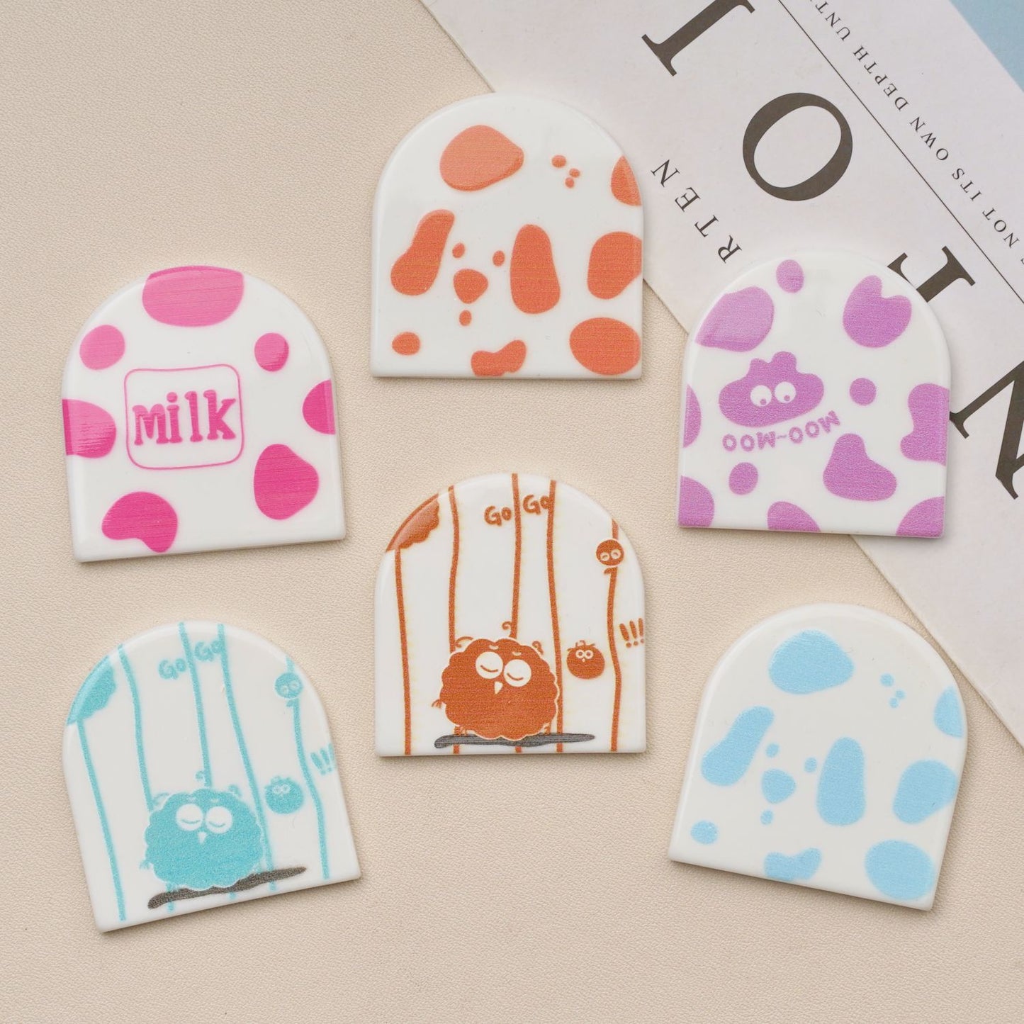 #B20 Colorful Milk Design Door-shaped Board Mix