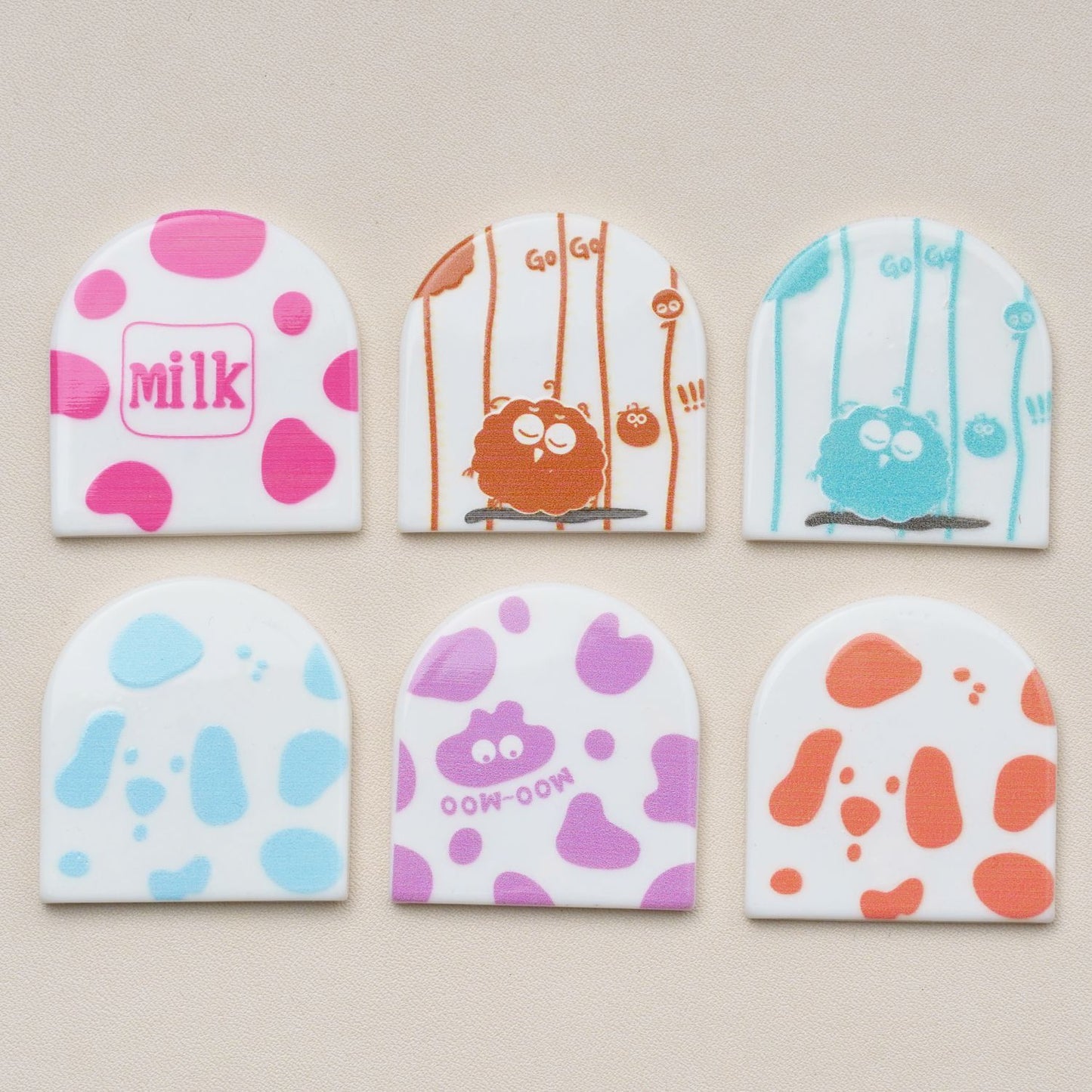 #B20 Colorful Milk Design Door-shaped Board Mix