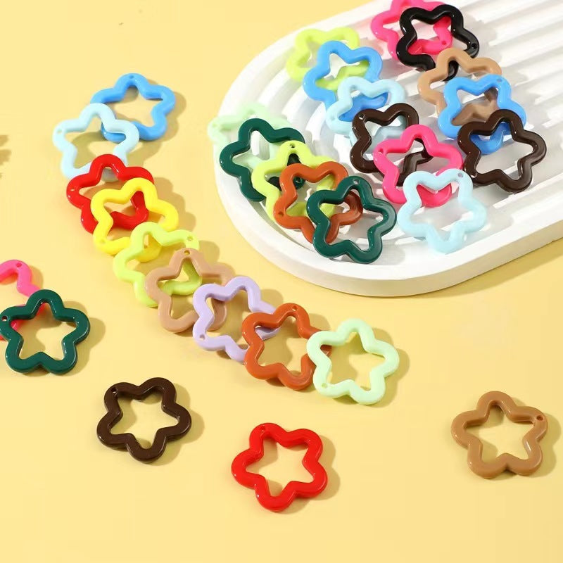Small Colourful Star Pendent